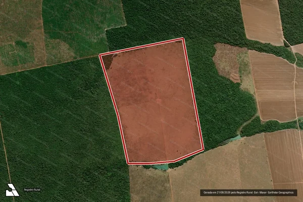 Imagem de satélite de Infração Ambiental em São Félix do Araguaia - MT
