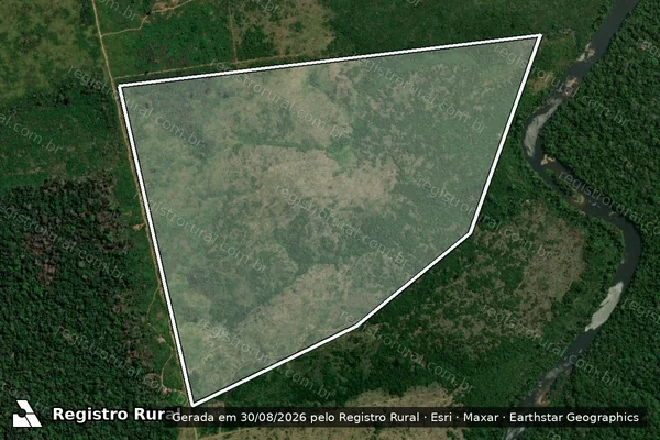 Imagem de satélite de Infração da Flora em Apuí - AM