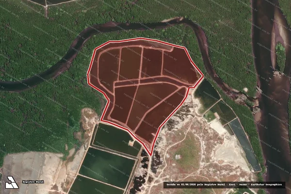Imagem de satélite de Infração de Licenciamento(Não Classificada-Móvel) em Chaval - CE