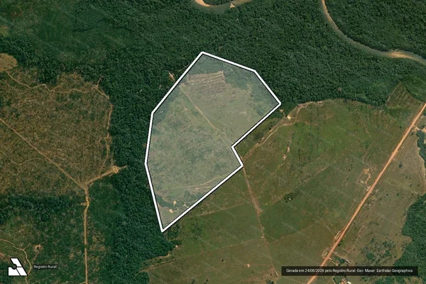 Imagem de satélite de Infração da Flora em Manicoré - AM