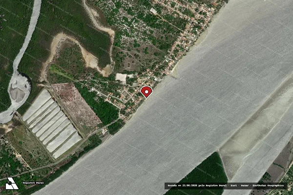Imagem de satélite de Infração da Flora em Indiaroba - SE (marcador da localização)
