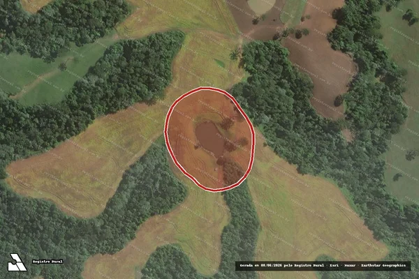 Imagem de satélite de Infração Ambiental em Itaiópolis - SC