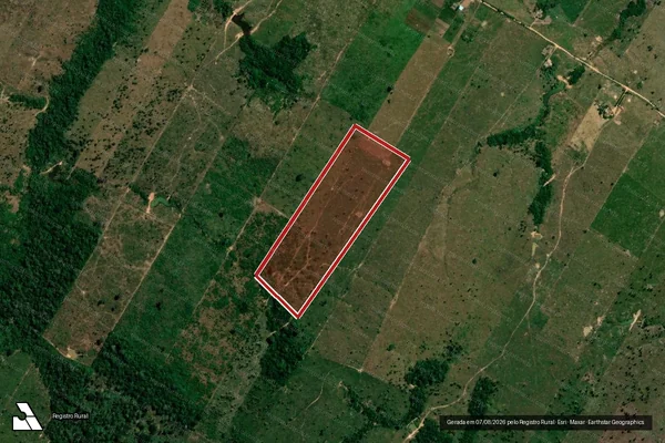 Imagem de satélite de Desmatamento em Porto Velho - RO