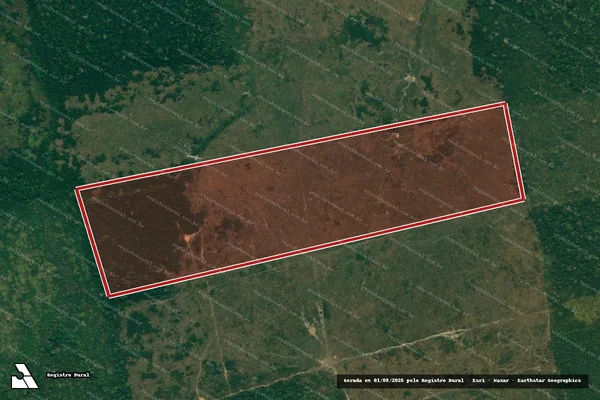 Imagem de satélite de Infração da Flora em Lábrea - AM
