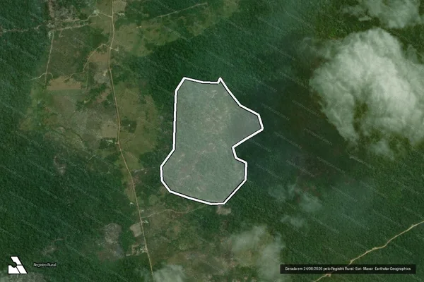 Imagem de satélite de Infração Ambiental em Caracaraí - RR