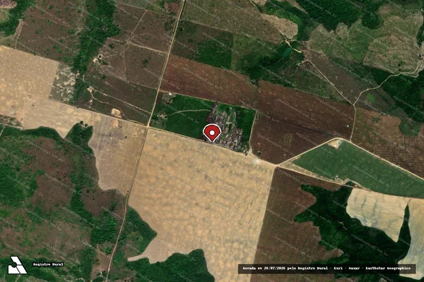 Imagem de satélite — Embargo IBAMA — Infração da Flora - Goianésia do Pará/PA