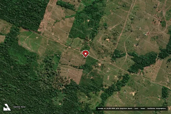 Imagem de satélite — Embargo IBAMA — Infração da Flora - Sena Madureira/AC
