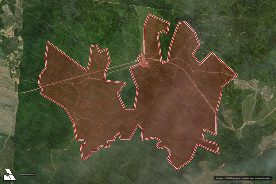Imagem aérea do item A