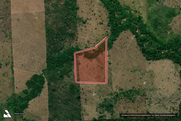 Imagem de satélite de Infração da Flora em Colniza - MT