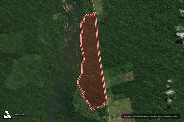 Imagem de satélite de Infração da Flora em Apuí - AM