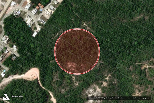 Imagem de satélite de Infração Ambiental em Porto Seguro - BA