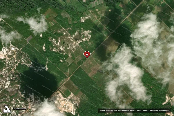 Imagem de satélite — Embargo IBAMA — Infração Ambiental — Santo Antônio do Tauá/PA