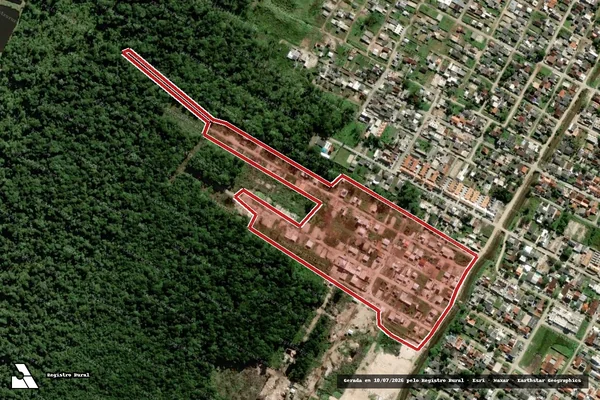 Imagem de satélite de Infração da Flora em Matinhos - PR