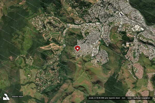 Imagem de satélite de Infração da Fauna em Juiz de Fora - MG (marcador da localização)