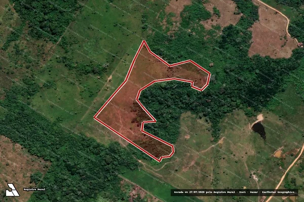 Imagem de satélite — Embargo IBAMA — Infração da Flora — Brasília/DF