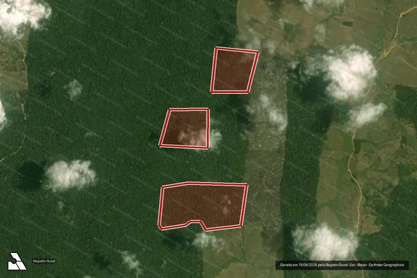 Imagem de satélite de Infração da Flora em Pacajá - PA