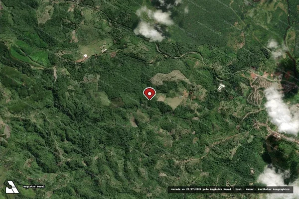 Imagem de satélite — Embargo IBAMA — Infração Ambiental — Valença/BA