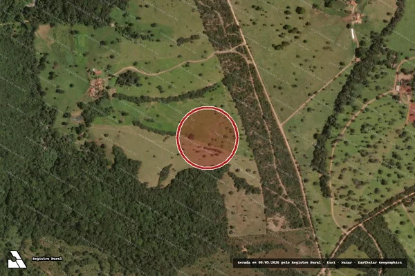 Imagem de satélite de Infração Ambiental em Luziânia - GO