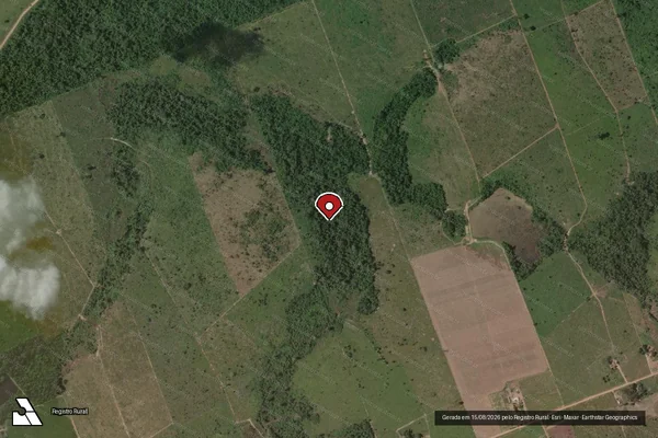 Imagem de satélite de Infração da Flora em Itaituba - PA (marcador da localização)
