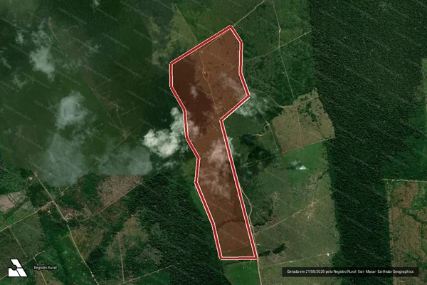 Imagem de satélite de Infração da Flora em Apuí - AM