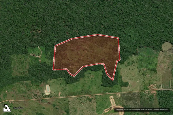 Imagem de satélite de Infração Ambiental em Rorainópolis - RR