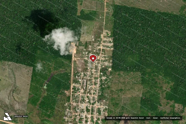 Imagem de satélite — Embargo IBAMA — Infração Ambiental - Caroebe/RR
