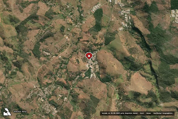Imagem de satélite de Infração referente a Qualidade Ambiental em Cachoeiro de Itapemirim - ES (marcador da localização)
