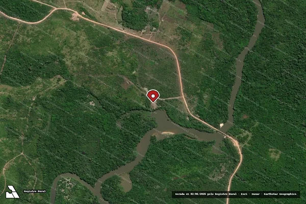 Imagem de satélite — Embargo IBAMA — Infração Ambiental - Moju/PA