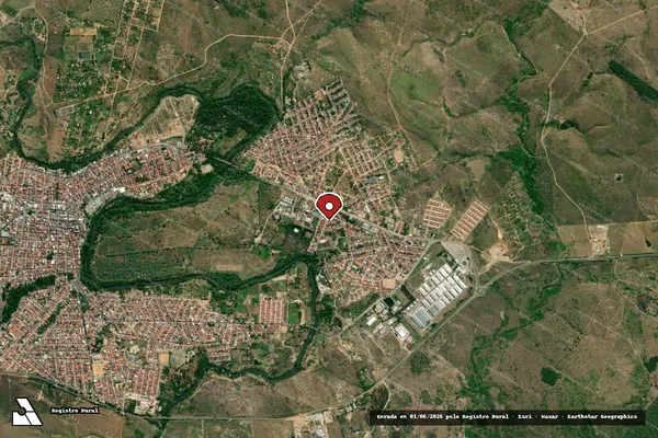 Imagem de satélite — Embargo IBAMA — Infração Ambiental — Itapetinga/BA