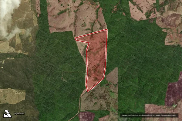 Imagem de satélite — Embargo IBAMA — Infração da Flora — Jati/CE