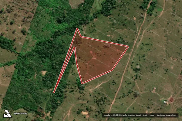 Imagem de satélite — Embargo IBAMA — Infração da Flora - Sena Madureira/AC