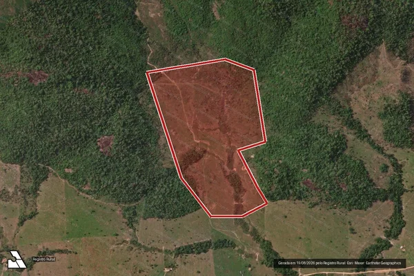 Imagem de satélite de Infração Ambiental em Cotriguaçu - MT