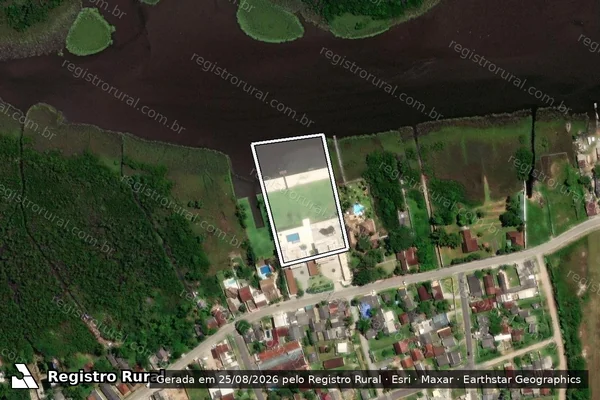 Imagem de satélite de Infração da Flora em Guaratuba - PR