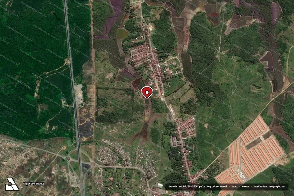 Imagem de satélite — Embargo IBAMA — Infração da Fauna — Nossa Senhora do Socorro/SE