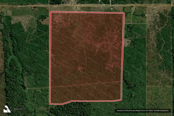 Imagem de satélite de Infração Ambiental em Candeias do Jamari - RO