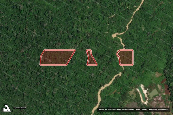 Imagem de satélite de Infração Ambiental em Itaituba - PA