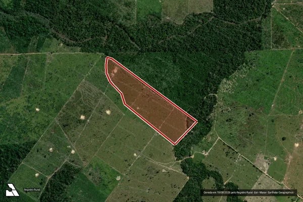 Imagem de satélite de Infração Ambiental em Porto Velho - RO