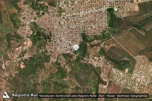 Imagem de satélite — Embargo IBAMA — Infração Ambiental - Posse/GO