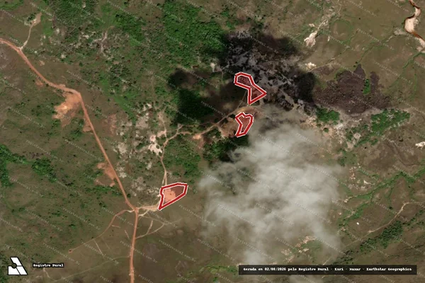 Imagem de satélite de Infração referente a Qualidade Ambiental em Amajari - RR