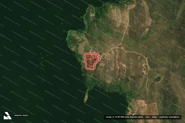 Imagem de satélite de Infração Ambiental em Orós - CE