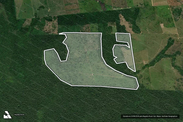 Imagem de satélite de Infração Ambiental em São Félix do Xingu - PA