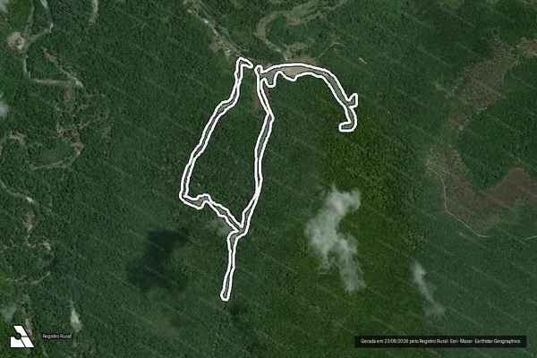 Imagem de satélite — Embargo Ambiental - Caracaraí/RR