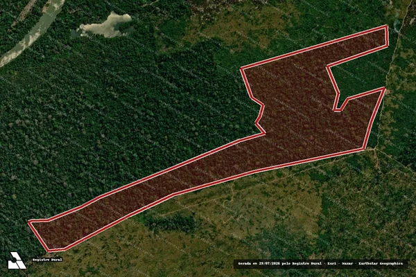 Imagem de satélite de Infração Ambiental em Porto Velho - RO