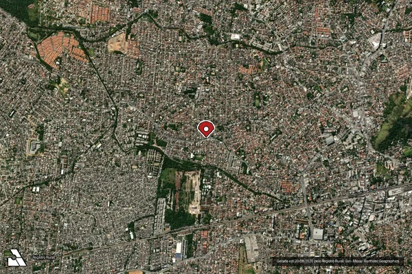 Imagem de satélite de Infração Ambiental em Rio de Janeiro - RJ (marcador da localização)
