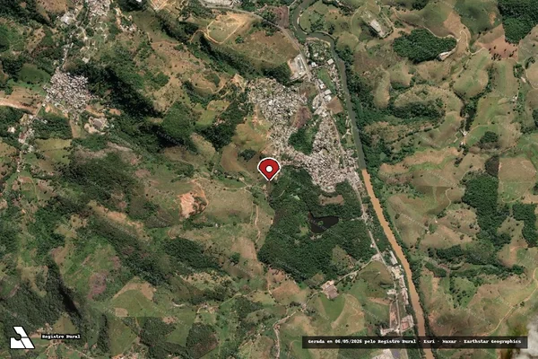 Imagem de satélite de Infração da Fauna em Cachoeiro de Itapemirim - ES (marcador da localização)