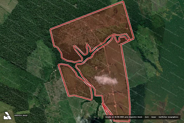 Imagem de satélite de Infração da Flora em Lábrea - AM