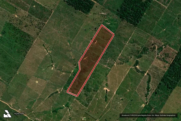Imagem de satélite de Infração Ambiental em Porto Velho - RO