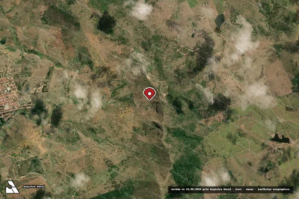 Imagem de satélite — Embargo IBAMA — Infração Ambiental — Macarani/BA