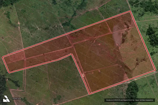 Imagem de satélite de Infração da Flora em Altamira - PA