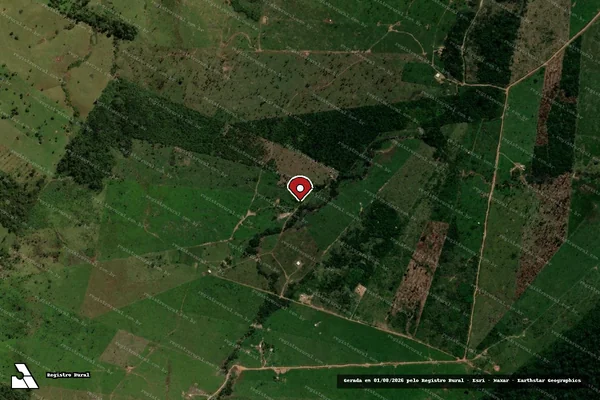 Imagem de satélite — Embargo Ambiental — Teixeirópolis/RO